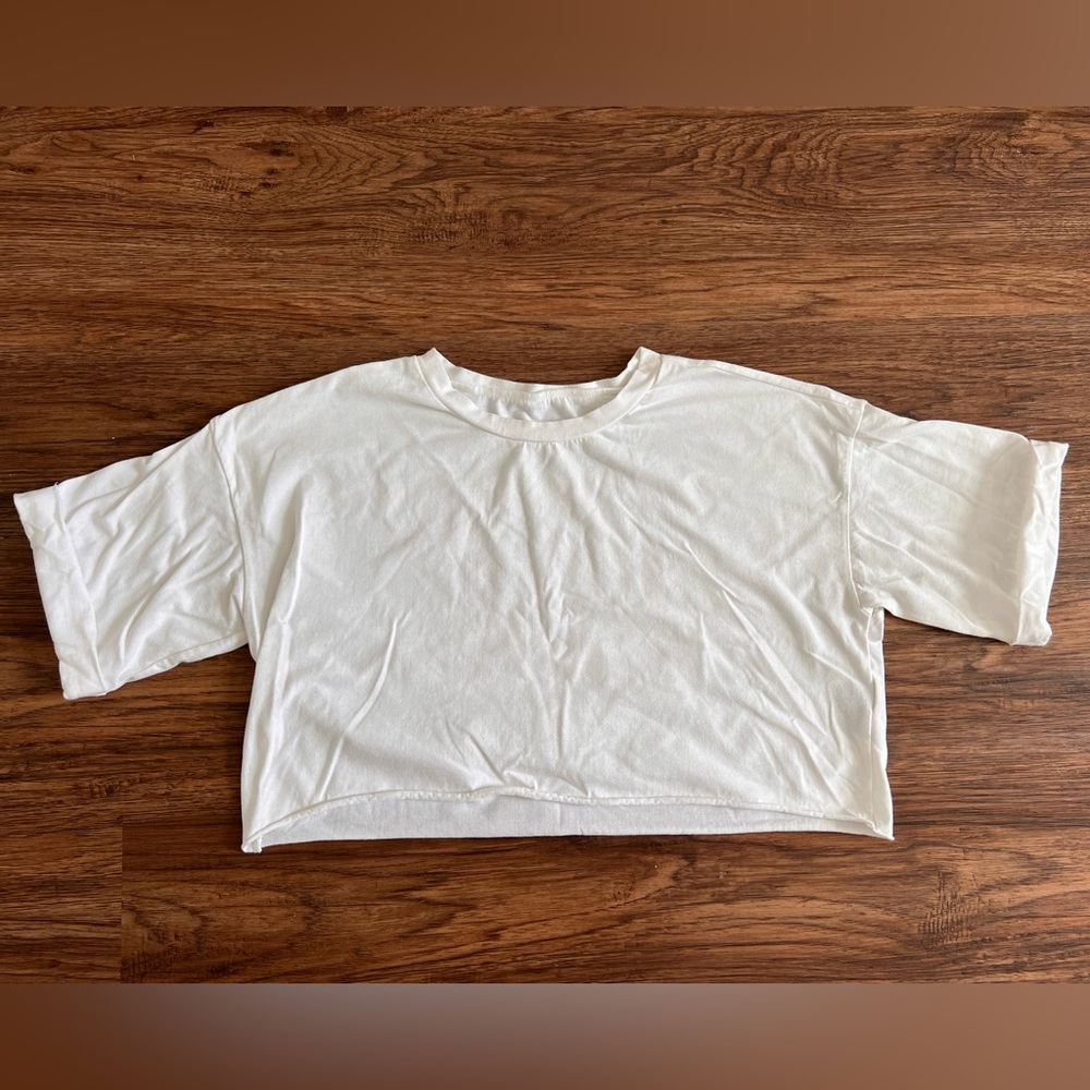 White Crop top